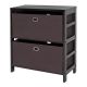 Torino Storage Shelf with Black Fabric Baskets  3-PC Set