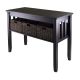 Morris Console Hall Table with 3 Foldable Baskets