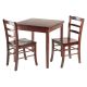 Pulman 3-Pc Set Extension Table 2 Ladder Back Chairs