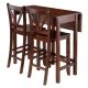 Lynnwood 3-Pc Drop Leaf Table with 2 Counter V-Back Stools