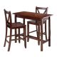 Sally 3-Pc Breakfast Table Set with 2 V-Back Stool