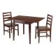 Hamilton 3-Pc Drop Leaf Dining Table with 2 Ladder Back Chairs