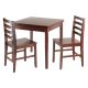 Pulman 3-Pc Set Extension Table w/ 2 Ladder Back Chairs