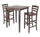 3-Pc Kingsgate High/Pub Dining Table with Ladder Back High Chair
