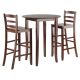 Fiona 3-Pc High Round Table with Ladder Back Stool