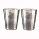 Champagne Collection Vase Style Votive Handmade Glass (Set of 2)