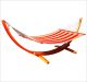 Quilted Red/Yellow Striped Hammock