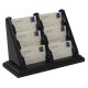 6 Pocket Countertop Business Card Holder, Black