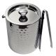 Madrid Collection Silver Ice Bucket with Tong
