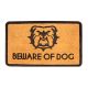Beware of Dogs Floor mat Indoor Outdoor Rubber/Coir Size 30