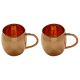 Moscow Mule Mug Hammered with Classic Handle for Cocktails and Drinks 16oz - (Set of 2)