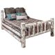 Eastern King Bed Clear Lacquer Finish