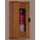 Fire Extinguisher Cabinet, 5 lb. capacity, Light Oak