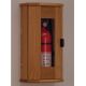 Fire Extinguisher Cabinet, 10 lb. capacity, Light Oak
