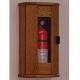 Fire Extinguisher Cabinet, 10 lb. capacity, Medium Oak