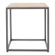 WINSLOW MARBLE SIDE TABLE CAPPUCCINO