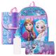 Disney Frozen 5 Piece Backpack School Set - Anna & Elsa