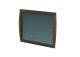 Tahoe Rectangle Wood Frame Wall Mirror in Brown