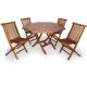 5-Piece Octagon Folding Table Set and Cushion