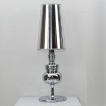 Daniel Table Lamp Silver Carbon Steel PVC