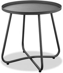 Talon Indoor/Outdoor Steel Side Table powder-coating without handles