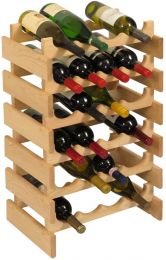24 Bottle Dakota Wine Rack, UN_Unfinished