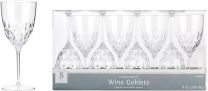 Amscan Party Supplies Crystal Look Wine Glasses - Clear, One Size, Multi Color