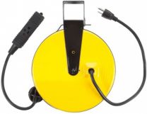 Bayco SL-800 Retractable Metal Cord Reel with 3 Outlets - 30 Foot