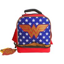 Wonder Woman Dc Dual-Chamber Lunch Bag Box with Detachable Cape